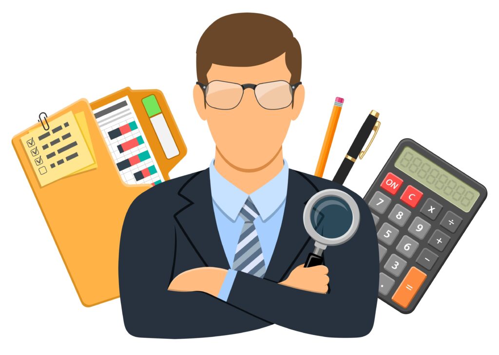 |Image of Tax Accountant with stationary